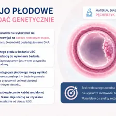 Puste jajo płodowe, mimo braku widocznego zarodka, można zbadać genetycznie. Materiałem do analizy jest pęcherzyk płodowy.
