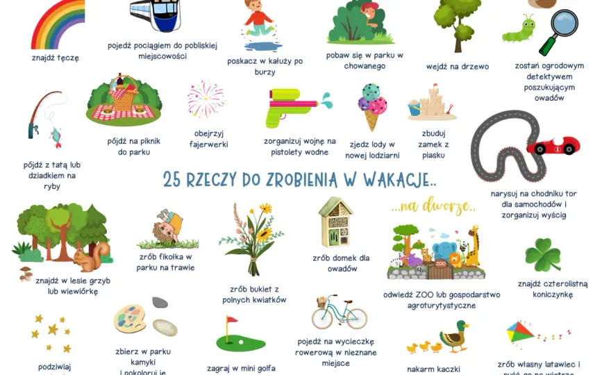 Co robić z dzieckiem w wakacje? Pomysły na każdy dzień