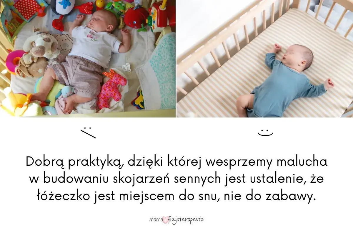 Dwa śpiące maluchy w łóżeczku. Warto ustalić, że łóżeczko jest miejscem do snu, a nie do zabawy, by wspierać dziecko w budowaniu skojarzeń sennych. Ile śpi noworodek? Dużo, jeśli ma spokojne miejsce.